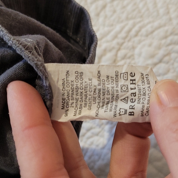 Prana women's gray pants/cords size 2 - Picture 13 of 15